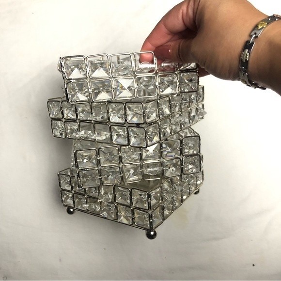 Accents Home Clear Crystal Jewel Candle Holder Accent Poshmark